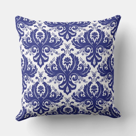 ダマスク模様 クッション (裏面)