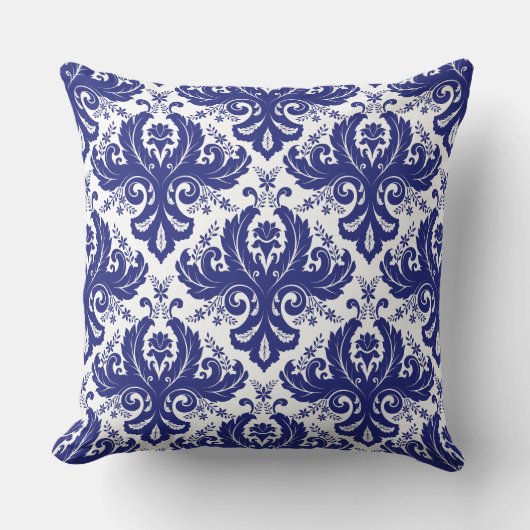ダマスク模様 クッション (正面)