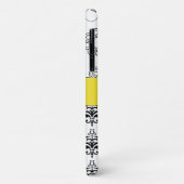 ダマスク模様，白黒ダマスク，モノグラム Case-Mate iPhoneケース (裏面/左)