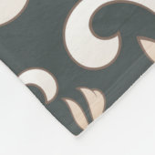 ダマスク王室のフリースブランケット フリースブランケット (角)