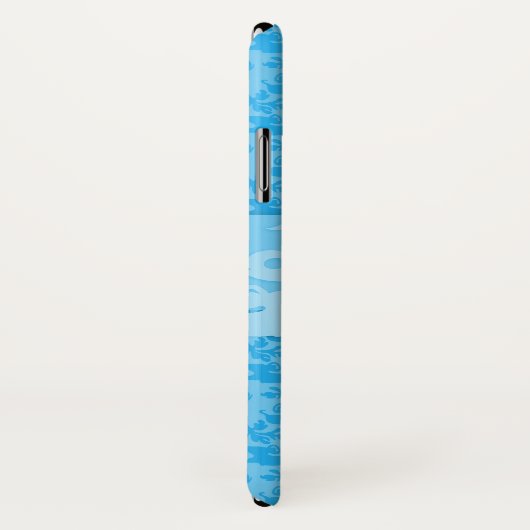 ダマスク空の青の名前の電話ケース Case-Mate iPhoneケース (裏面/右)