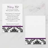 ダマスク紫の願い井戸カード エンクロージャーカード (正面/裏面)