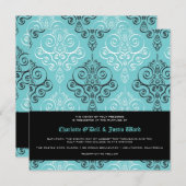 ダマスク結婚だ 招待状 (正面/裏面)