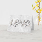 ダマスク結婚のアーモンドと愛の花 カード (黄色い花)