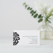 ダマスク織のお母さんは名刺を梳きます コーリングカード (スタンド正面)