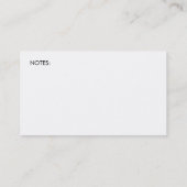 ダマスク織のお母さんは名刺を梳きます コーリングカード (裏面)