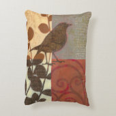 ダマスク織のすずめ アクセントクッション (裏面(縦))