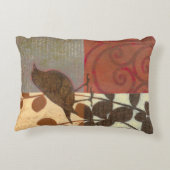 ダマスク織のすずめ アクセントクッション (裏面)