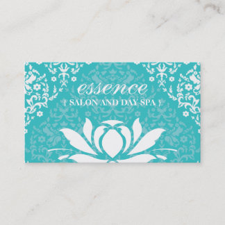 ダマスク織のはす日のスパの名刺 名刺