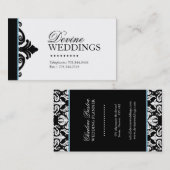 ダマスク織のイベントプランナーの名刺 名刺 (正面/裏面)