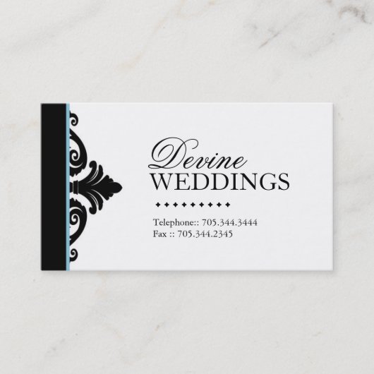 ダマスク織のイベントプランナーの名刺 名刺 (正面)