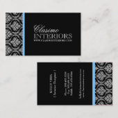 ダマスク織のインテリア・デザイナーの名刺 名刺 (正面/裏面)