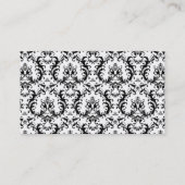 ダマスク織のウェディングプランナーの名刺 名刺 (裏面)