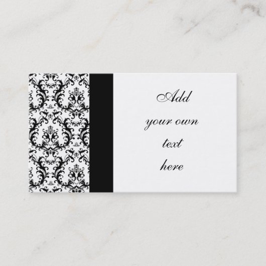 ダマスク織のウェディングプランナーの名刺 名刺 (正面)
