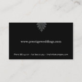 ダマスク織のウェディングプランナーの名刺 名刺 (裏面)