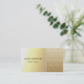 ダマスク織のエレガントな名刺 名刺 (スタンド正面)