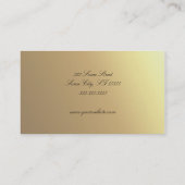 ダマスク織のエレガントな名刺 名刺 (裏面)
