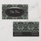 ダマスク織のオパールの名刺 名刺 (正面/裏面)