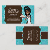 ダマスク織のカスタムなベーカリーの名刺 名刺 (正面/裏面)