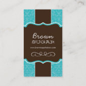 ダマスク織のカスタムなベーカリーの名刺 名刺 (裏面)