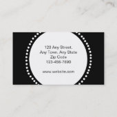 ダマスク織のケーキのベーカリーの名刺 名刺 (裏面)