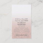 ダマスク織のシャンデリアの名刺(モモ) 名刺 (裏面)