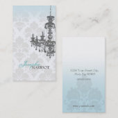 ダマスク織のシャンデリアの名刺 名刺 (正面/裏面)