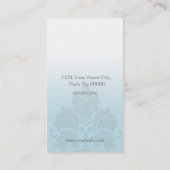 ダマスク織のシャンデリアの名刺 名刺 (裏面)