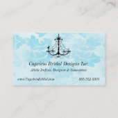 ダマスク織のシャンデリアビジネスカード水2 名刺 (裏面)