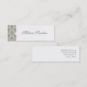 ダマスク織のテレホンカード{細い} コーリングカード (正面/裏面)