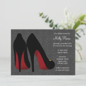 ダマスク織のバチェロレッテの招待状 招待状 (スタンド正面)