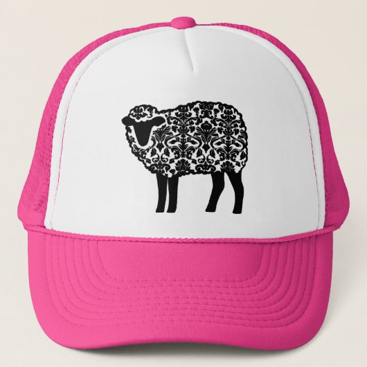 ダマスク織のヒツジの帽子 キャップ (正面)