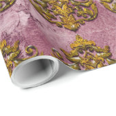 ダマスク織のビクトリア時代の人 ラッピングペーパー (ロールコーナー)