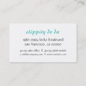 ダマスク織のプリント 名刺 (裏面)