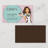 ダマスク織のベーカリーの名刺 名刺 (正面/裏面)