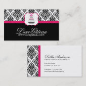 ダマスク織のベーカリーの名刺 名刺 (正面/裏面)