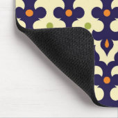 ダマスク織のペイズリーのアラベスクの壁紙パターン マウスパッド (コーナー)