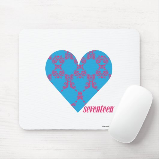 ダマスク織のマゼンタ水3 マウスパッド (マウス)