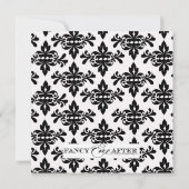 ダマスク織のマルガリータのブライダルシャワー 招待状 (裏面)