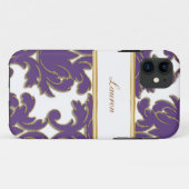 ダマスク織のモノグラムのiPhone 5つのケース Case-Mate iPhoneケース (裏面(横))