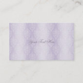 ダマスク織のラベンダーの輝やき 名刺 (裏面)