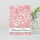 ダマスク織のリハーサルの夕食の招待状 招待状 (スタンド正面)