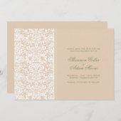 ダマスク織の保存日付 セーブザデート (正面/裏面)