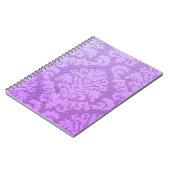 ダマスク織の切口のビロード、エンボスのサテン ノートブック (左側)