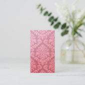 ダマスク織の切口のビロード、エンボスのサテン 名刺 (スタンド正面)