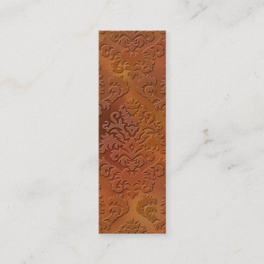 ダマスク織の切口のビロード、サテンの抽象芸術 スキニー名刺 (正面)