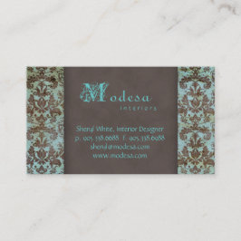 ダマスク織の名刺のインテリア・デザイン6 名刺