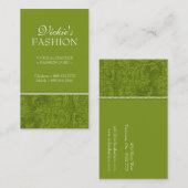 ダマスク織の名刺 名刺 (正面/裏面)