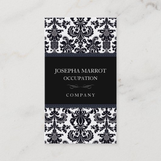 ダマスク織の名刺 名刺 (正面)
