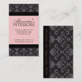 ダマスク織の名刺 名刺 (正面/裏面)